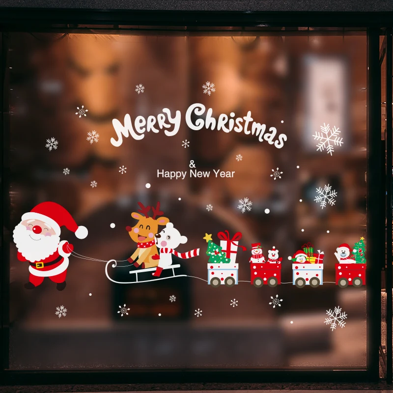 Father Christmas Glass Stickers DIY Gifts Train Wall Decor Decals for Living Room Shop Holiday Window Festival Home Decoration
Father Christmas Glass Stickers DIY Gifts Train Wall Decor Decals for Living Room Shop Holiday Window Festival Home Decoration