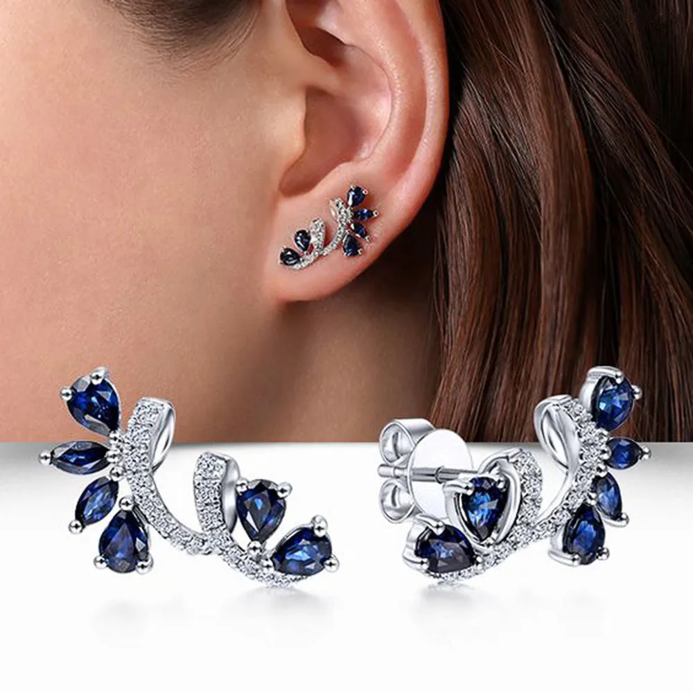 New Aesthetic Blue Cubic Zirconia Stud Earrings for Women Engagement Wedding Delicate Ear Accessories Party Trendy Jewelry
New Aesthetic Blue Cubic Zirconia Stud Earrings for Women Engagement Wedding Delicate Ear Accessories Party Trendy Jewelry