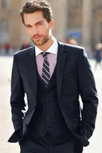 Formal Black Mens Suits 3 Pieces(Jacket+Pant+Vest+Tie) Wedding Custom Made Prom Masculino Trajes De Hombre Blazer For Male
Formal Black Mens Suits 3 Pieces(Jacket+Pant+Vest+Tie) Wedding Custom Made Prom Masculino Trajes De Hombre Blazer For Male