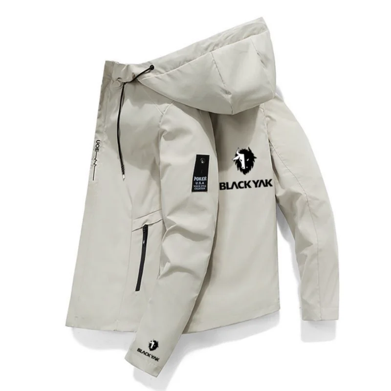 New Black Yak Mens Thin Polyester Spring and Autumn Sunscreen Windbreaker Casual Sports Hooded Jackets Solid Color Outdoor coats
New Black Yak Mens Thin Polyester Spring and Autumn Sunscreen Windbreaker Casual Sports Hooded Jackets Solid Color Outdoor coats