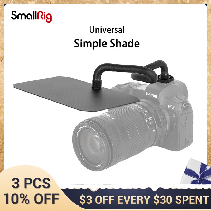 SmallRig Simple Shade For DSLR Sony Canon Nikon Camera Multi-angle Bending With Cold Shoe Universal Accessories 3199
SmallRig Simple Shade For DSLR Sony Canon Nikon Camera Multi-angle Bending With Cold Shoe Universal Accessories 3199