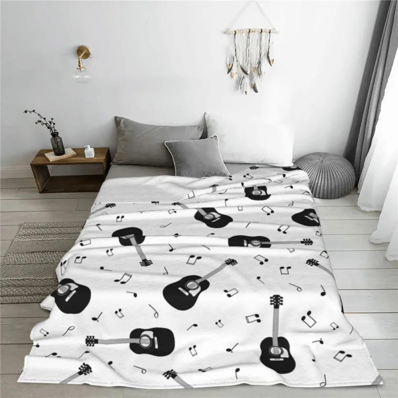 Guitar And Music Notes Blankets Fleece Spring Autumn Multifunction Soft Throw Blanket for Bed Office Plush Thin Quilt
Guitar And Music Notes Blankets Fleece Spring Autumn Multifunction Soft Throw Blanket for Bed Office Plush Thin Quilt