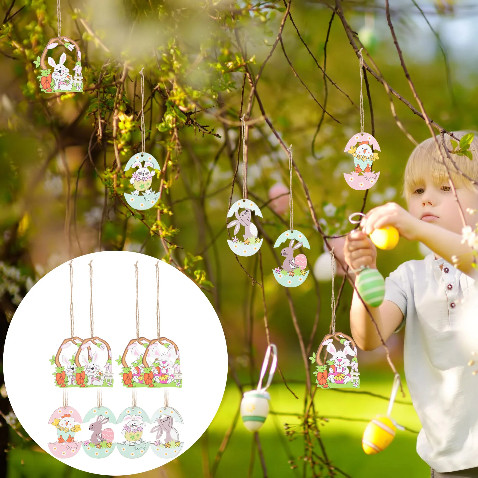Easter Bunny Hanging Cutouts Decorations Wooden Ornament Pendant Ornaments Party Decoration Decor Chicken Favor Bunnies Tree
Easter Bunny Hanging Cutouts Decorations Wooden Ornament Pendant Ornaments Party Decoration Decor Chicken Favor Bunnies Tree
