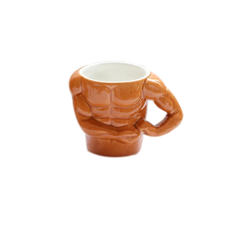 

Ceramic Muscle Coffee Mug Cartoon Student Water Cups Gift For Boyfriend Girlfriend Funny Drinkware With Stable Package
