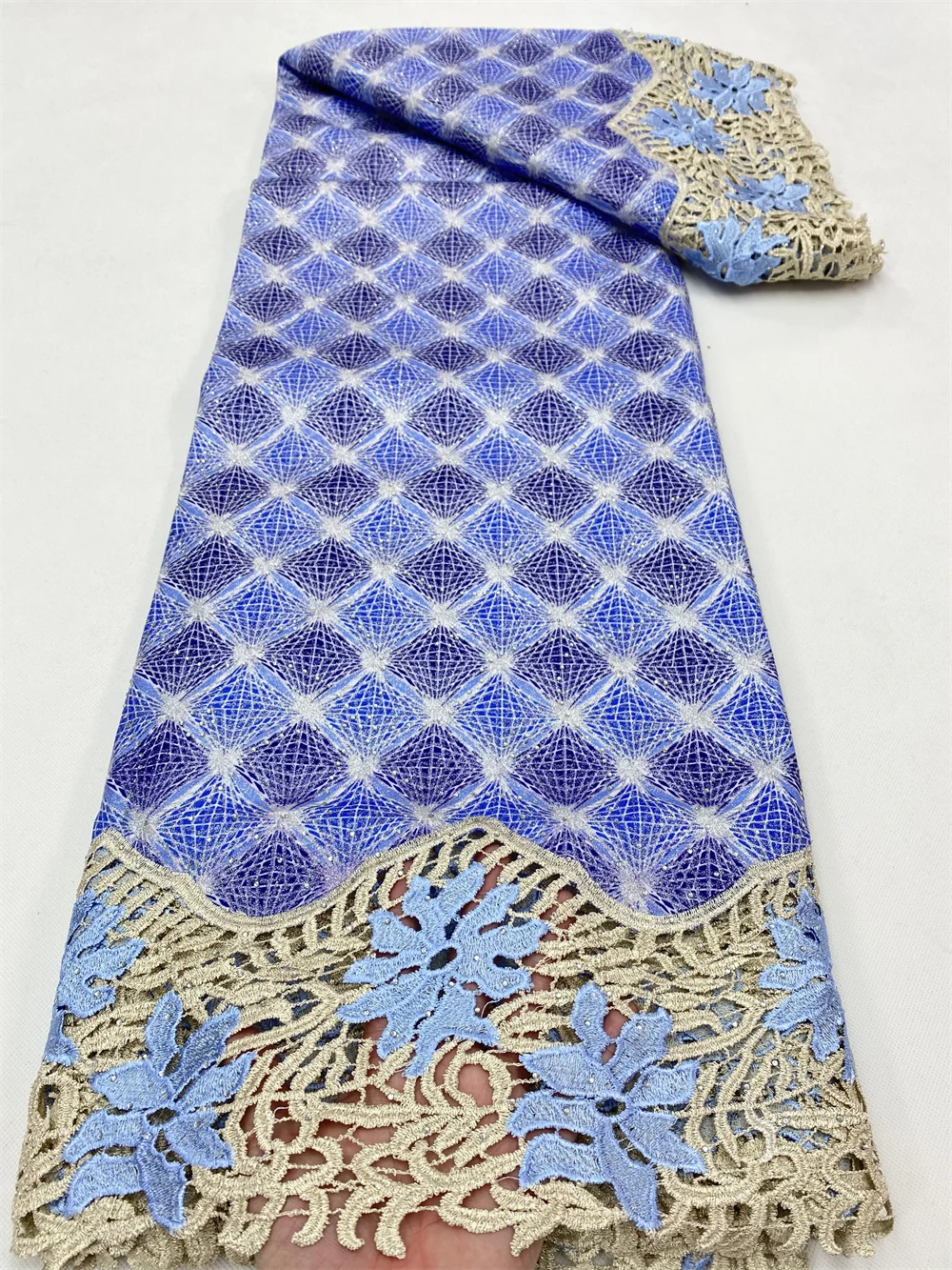 NI.AI 2022 гипюровая кружевная ткань 100% хлопок высокое качество швейцарская вуаль