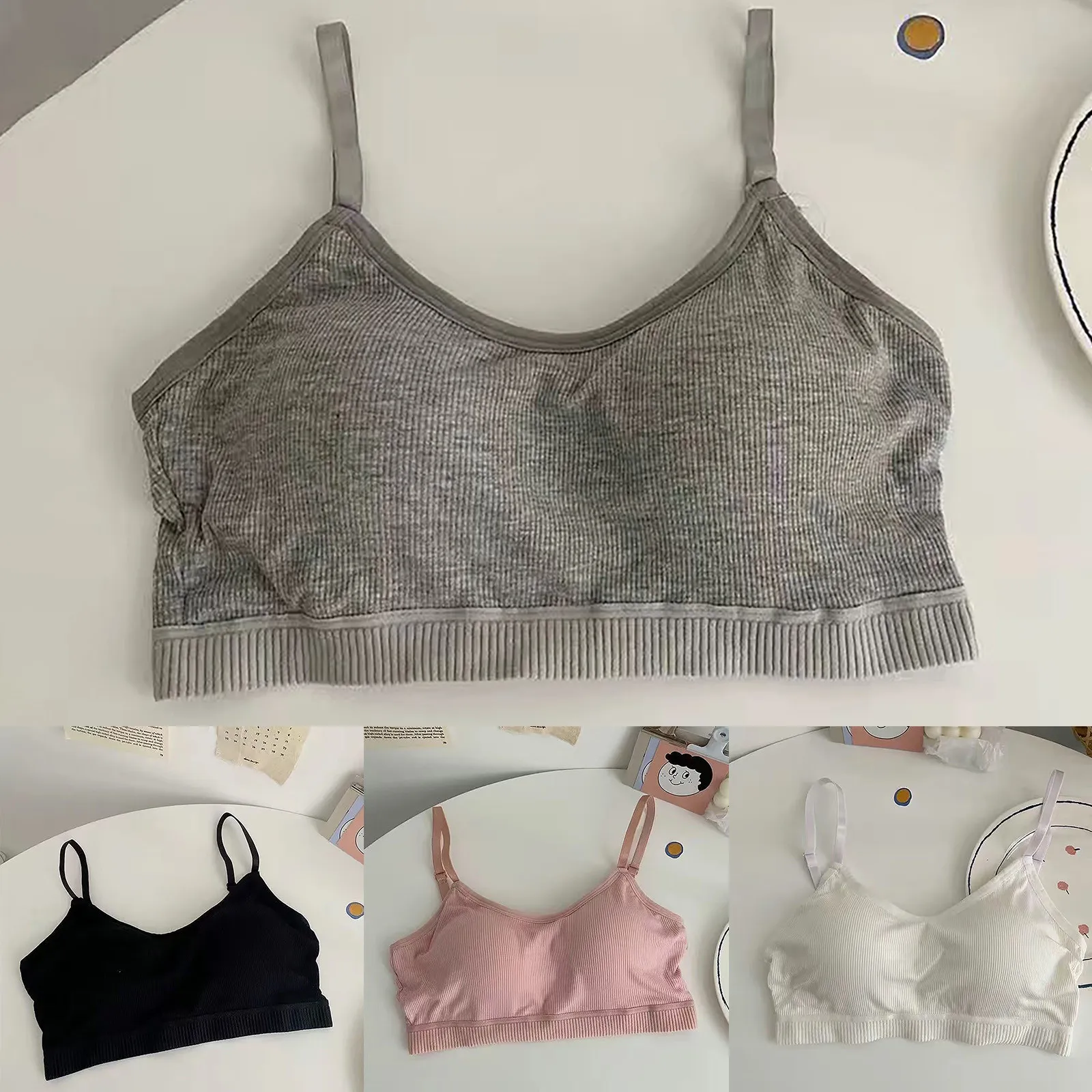 Adolescent Girls Bra Underwear Wrapped Chest Student Girls Small Chest No Steel Ring Solid Thin Bra Sports Vest
Adolescent Girls Bra Underwear Wrapped Chest Student Girls Small Chest No Steel Ring Solid Thin Bra Sports Vest