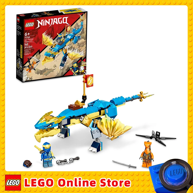 

LEGO & Ninjago Jay’s Thunder Dragon EVO 71760 Building Toy Set for Kids, Boys, and Girls Ages 6+ (140 Pieces)