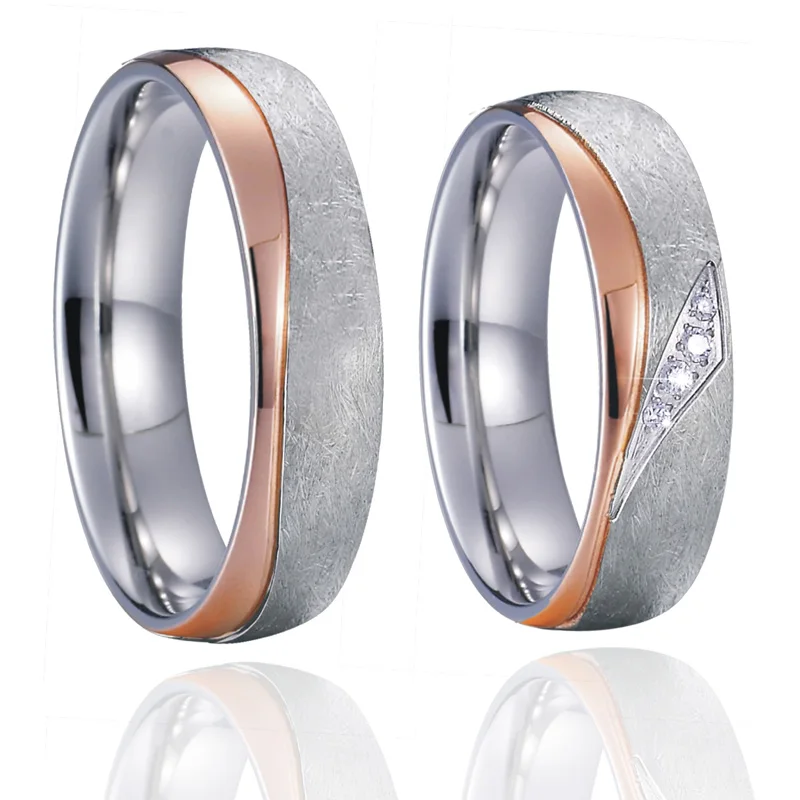 

latest wedding ring designs for men and women lover's alliance stainless steel fashion jewelry promise ring for couples
