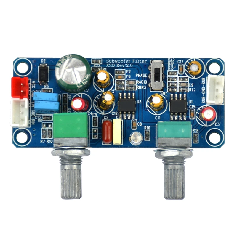Low Pass Filter Bass Subwoofer Preamp Amplifier Board Single Power DC 9-32V Preamplifier With Bass Volume Adjustment
Low Pass Filter Bass Subwoofer Preamp Amplifier Board Single Power DC 9-32V Preamplifier With Bass Volume Adjustment