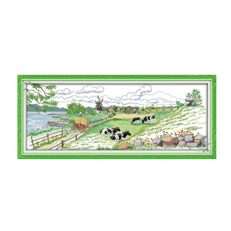 Pasture scenery cross stitch kit 14ct 11ct count printed canvas stitching embroidery DIY handmade needlework
Pasture scenery cross stitch kit 14ct 11ct count printed canvas stitching embroidery DIY handmade needlework