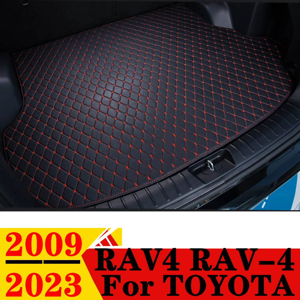 

Коврик для багажника автомобиля для Toyota RAV4 2009-2023, для любой погоды, XPE, плоский, боковой, задний, грузовой, коврик, подкладка, авто, задние части, багажник, коврик