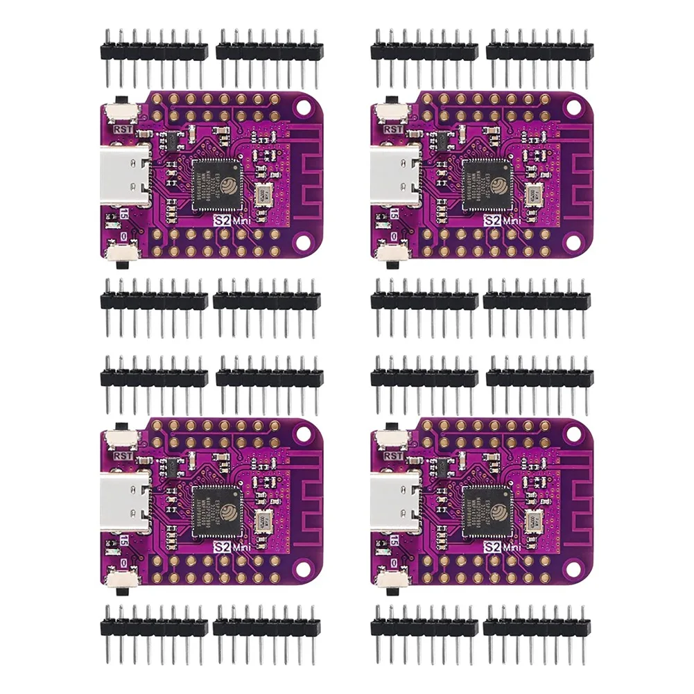 4 шт. ESP32 S2 Mini V1.0.0 WiFi IOT плата на основе ESP32-S2FN4R2 4 Мб Flash 2 Мб PSRAM MicroPython
4 шт. ESP32 S2 Mini V1.0.0 WiFi IOT плата на основе ESP32-S2FN4R2 4 Мб Flash 2 Мб PSRAM MicroPython