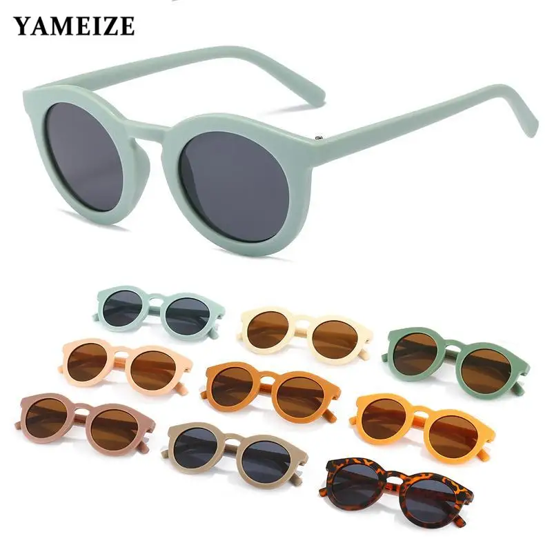 Детские солнцезащитные очки YAMEIZE, однотонные круглые удобные очки для младенцев в стиле ретро с защитой от ультрафиолета, очки для детей Uv400
Детские солнцезащитные очки YAMEIZE, однотонные круглые удобные очки для младенцев в стиле ретро с защитой от ультрафиолета, очки для детей Uv400