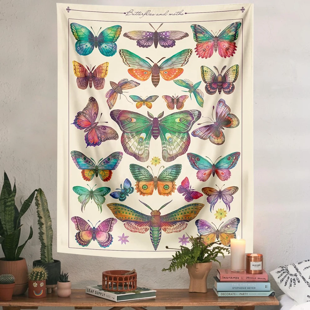 Butterfly Reference Chart Tapestry Vintage Tapestries Aesthetic Room Decor Boho Decoration Home Decor Decoration Mural Tapiz 
Butterfly Reference Chart Tapestry Vintage Tapestries Aesthetic Room Decor Boho Decoration Home Decor Decoration Mural Tapiz