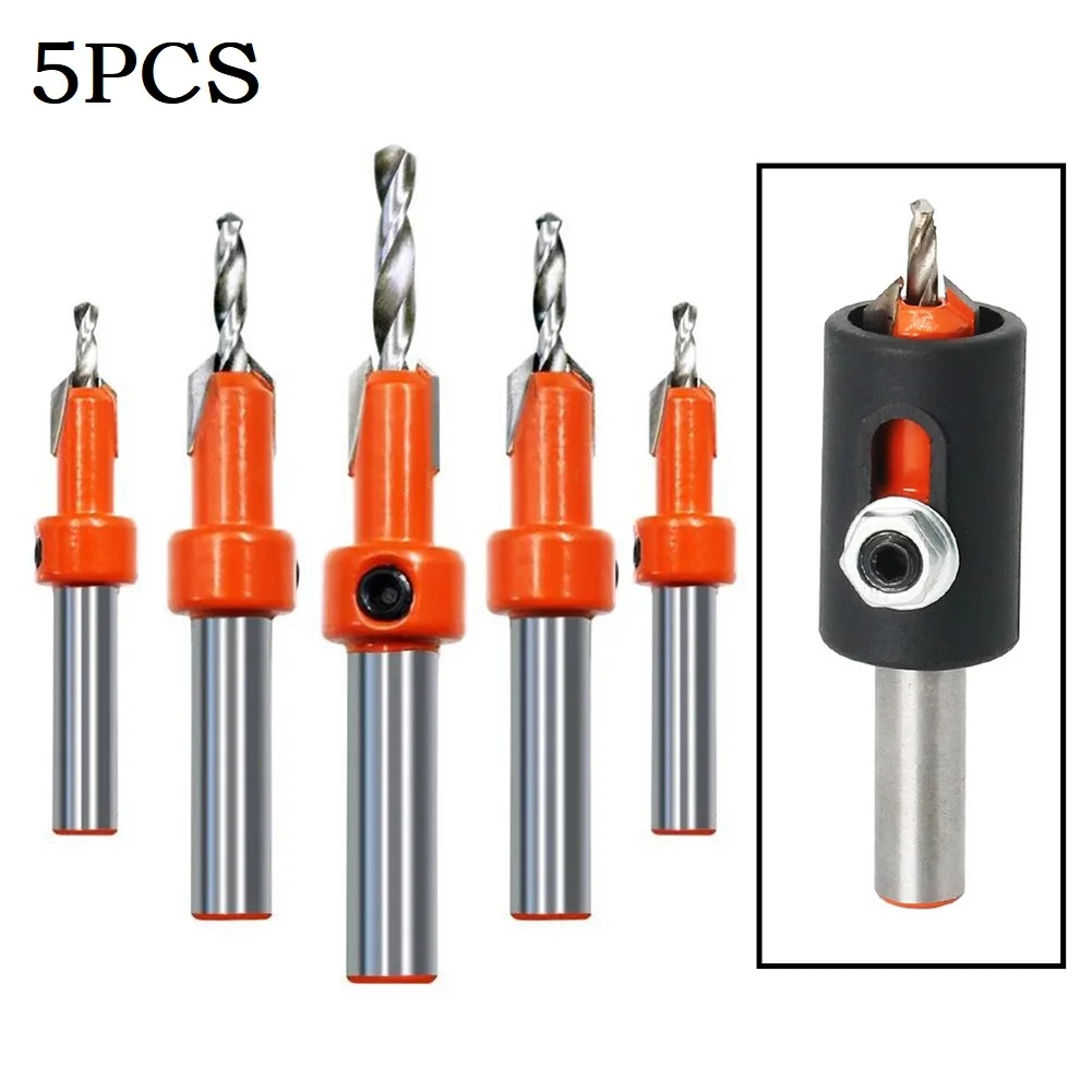 Countersink Drill Bit Counter-bore Drill Bit Drill Stopper 10pcs/set Adjustable Alloy Steel Black Steel Power Tools
Countersink Drill Bit Counter-bore Drill Bit Drill Stopper 10pcs/set Adjustable Alloy Steel Black Steel Power Tools