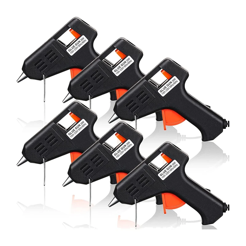 6 Pcs Mini Hot Glue-Gun For Class Project, Small Glue-Gun For School Craft Safe Glue-Gun For DIY Craft 20W,US Plug
6 Pcs Mini Hot Glue-Gun For Class Project, Small Glue-Gun For School Craft Safe Glue-Gun For DIY Craft 20W,US Plug