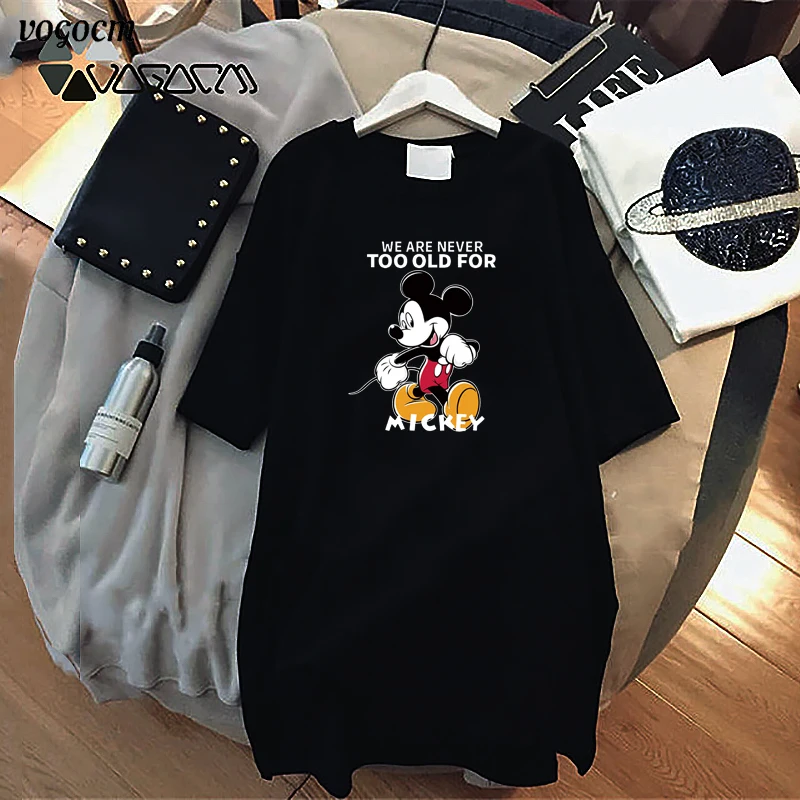 Elegant Dresses for Women Summer Casual Short Sleeve Cute Dress Mickey Mouse Cartoon Clothes Black Sundresses Street Loose Robe
Elegant Dresses for Women Summer Casual Short Sleeve Cute Dress Mickey Mouse Cartoon Clothes Black Sundresses Street Loose Robe