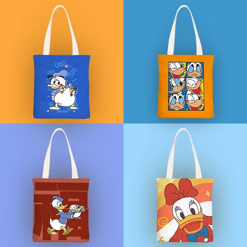 Original Disney New Cartoons Canvas Shoulder Bags Donald Duck with Zippered Inner Pocket Handbag Storage Shopping Bag Girls Gift
Original Disney New Cartoons Canvas Shoulder Bags Donald Duck with Zippered Inner Pocket Handbag Storage Shopping Bag Girls Gift