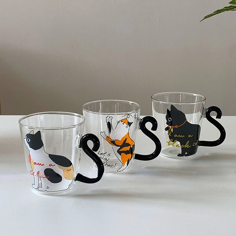 Japanese Cute Cat with Glass Cup Breakfast Milk Cup Tea Cup Coffee Cup Heat Resistant Water Cup Shot Glass
Japanese Cute Cat with Glass Cup Breakfast Milk Cup Tea Cup Coffee Cup Heat Resistant Water Cup Shot Glass