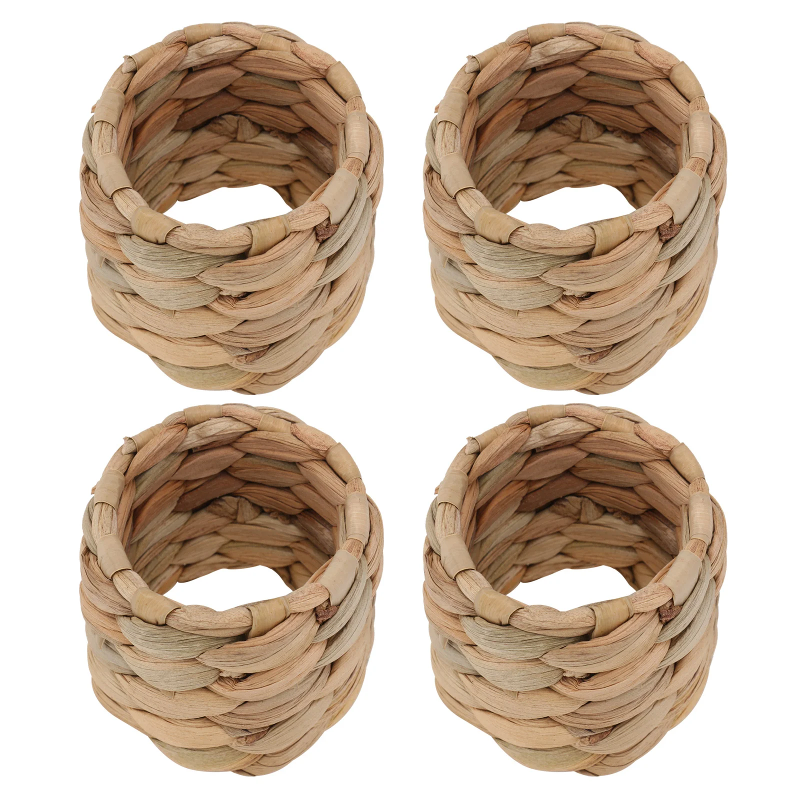 

Napkin Ring Buckle Rings Holder Wedding Serviette Table Dinner Rattan Party Dining Decor Farmhouse Water Hyacinth Clasp Heart