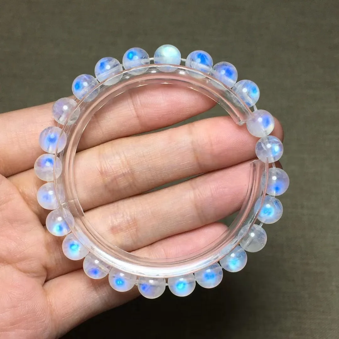 7mm Natural Moonstone Bracelet For Women Men Gift Healing Crystal Blue Light Stone Clear Round Beads Strands Jewelry AAAAA
7mm Natural Moonstone Bracelet For Women Men Gift Healing Crystal Blue Light Stone Clear Round Beads Strands Jewelry AAAAA