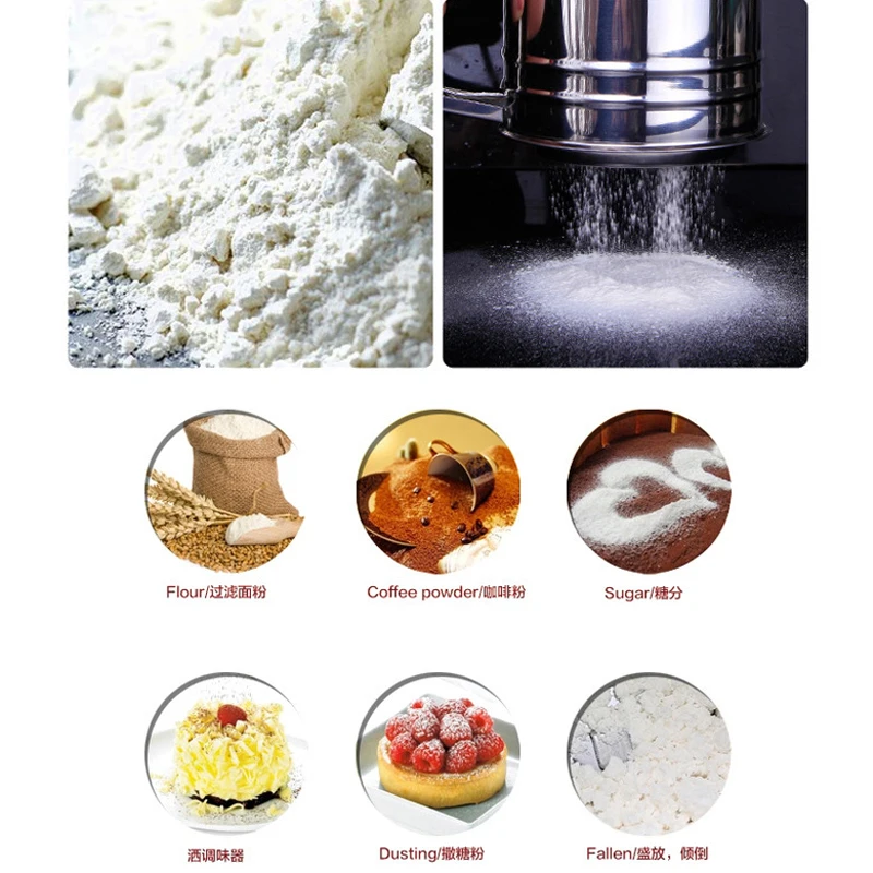 Stainless Steel Shaker Sieve Cup Mesh Crank Flour Sifter with Measuring Scale for Flour Icing Sugar Pastry Baking Tool
Stainless Steel Shaker Sieve Cup Mesh Crank Flour Sifter with Measuring Scale for Flour Icing Sugar Pastry Baking Tool