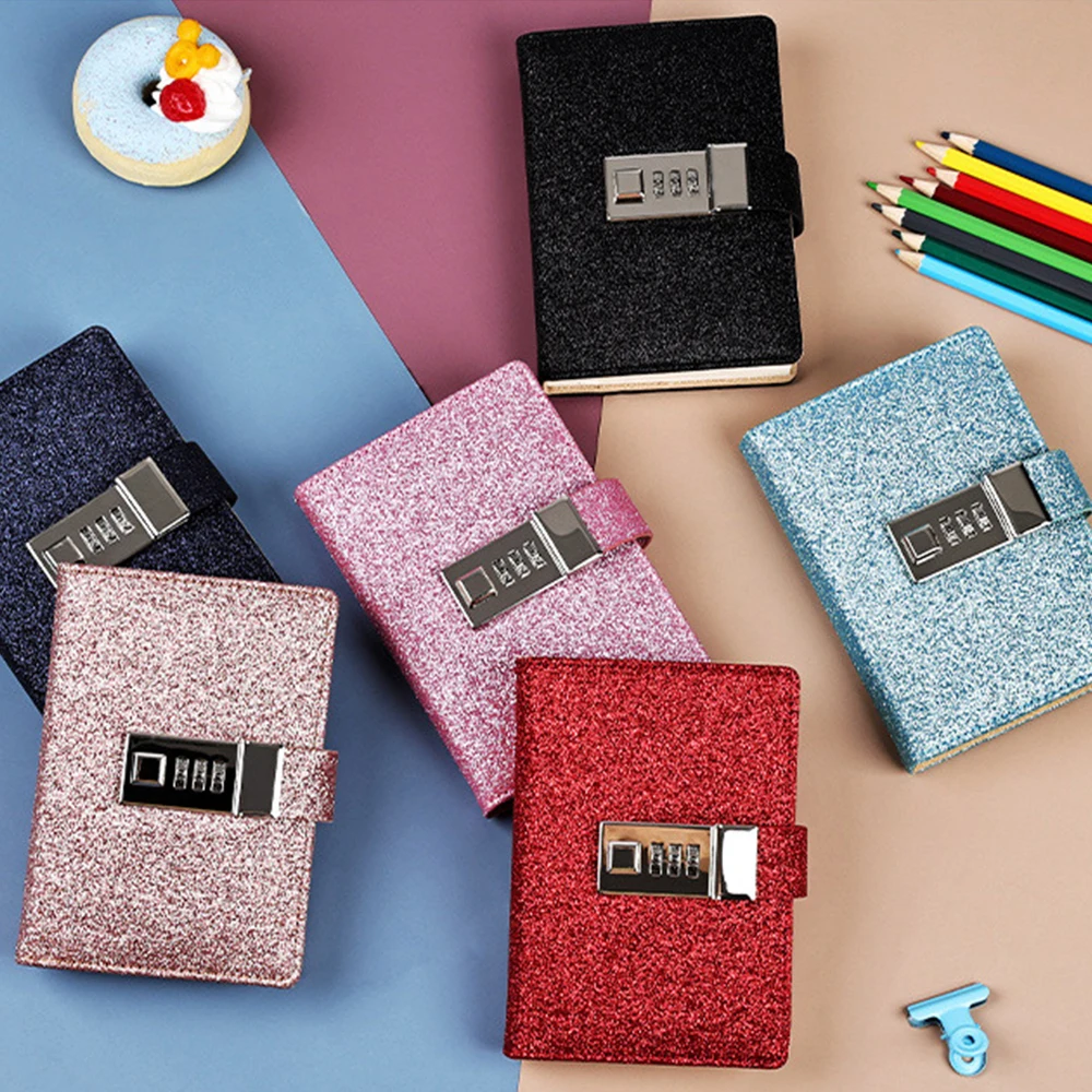 A7 Password Lock Notebook Colorful High Flash PU Leather Frosted Small Diary Book Portable Planner Agenda Sketchbook School Gift
A7 Password Lock Notebook Colorful High Flash PU Leather Frosted Small Diary Book Portable Planner Agenda Sketchbook School Gift