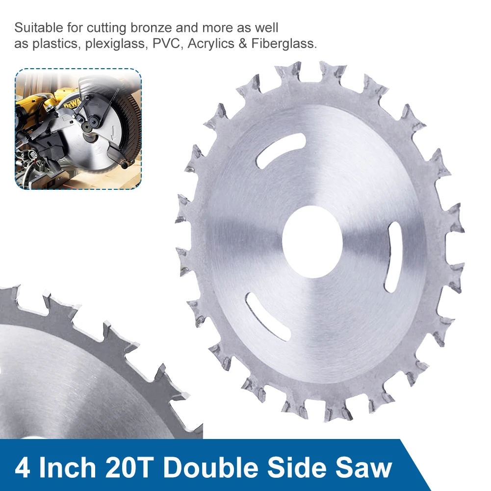 HOT 4Inch 20T Double-Sided Circular Saw Blade 110MM PVC Wood Cutting Disc Wheel Angle Grinder Saw Disc Woodworking Cutting Blade
HOT 4Inch 20T Double-Sided Circular Saw Blade 110MM PVC Wood Cutting Disc Wheel Angle Grinder Saw Disc Woodworking Cutting Blade