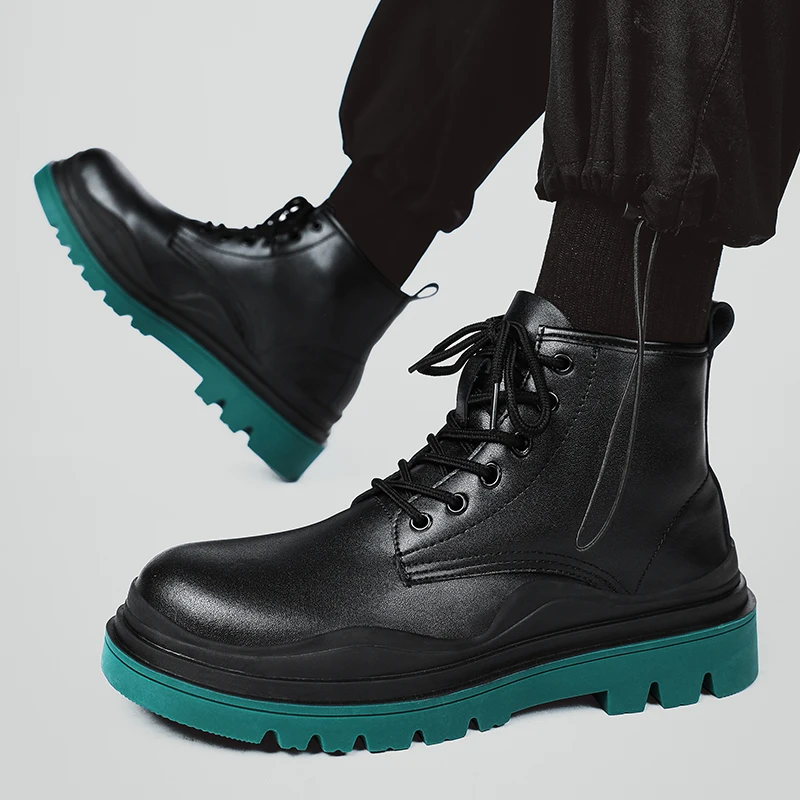 Men's Boots Winter Cotton Shoes High-top Fashion Casual Shoes Trend Martin Boots Flat Shoes
Men's Boots Winter Cotton Shoes High-top Fashion Casual Shoes Trend Martin Boots Flat Shoes