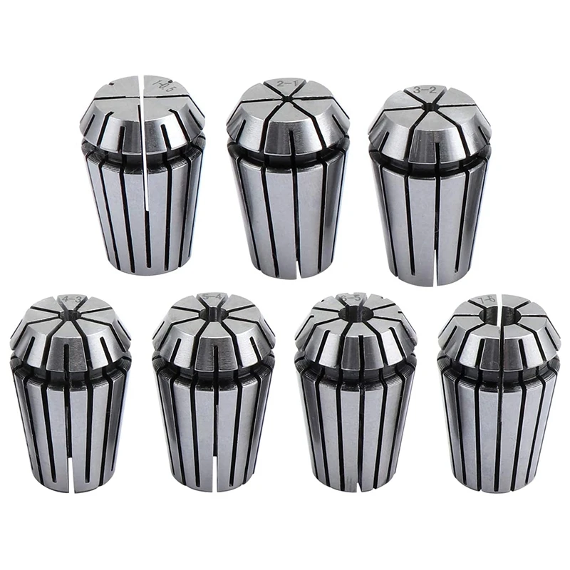 7PCS ER20 Spring Collet Set For CNC Workholding Engraving Machine And Milling Lathe Tool 1-7Mm
7PCS ER20 Spring Collet Set For CNC Workholding Engraving Machine And Milling Lathe Tool 1-7Mm