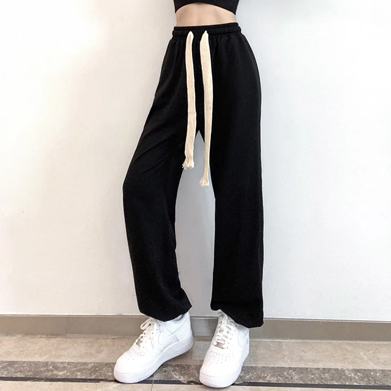 2021 Women's Solid Color Wild Drawstring Feet Female Street Wear Korean Sports Autumn Season Fashion Retro High-waist Trousers
2021 Women's Solid Color Wild Drawstring Feet Female Street Wear Korean Sports Autumn Season Fashion Retro High-waist Trousers