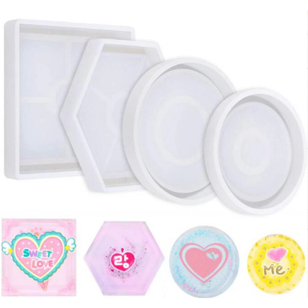Silicone Primary Color DIY Crystal Epoxy Mold Geometry Pendulum Saucer Coaster Manual Epoxy Mirror Silicone Mold for Pallet
Silicone Primary Color DIY Crystal Epoxy Mold Geometry Pendulum Saucer Coaster Manual Epoxy Mirror Silicone Mold for Pallet