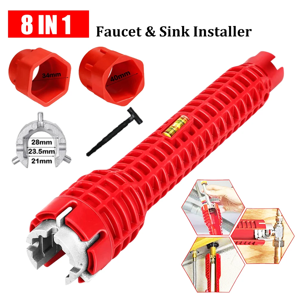 8 In 1 Flume Wrench Sink Faucet Plumbing Tools Wrench 5 In 1 Multifunctional English Key Repair Plumbing Wrench Hand Tool Access
8 In 1 Flume Wrench Sink Faucet Plumbing Tools Wrench 5 In 1 Multifunctional English Key Repair Plumbing Wrench Hand Tool Access