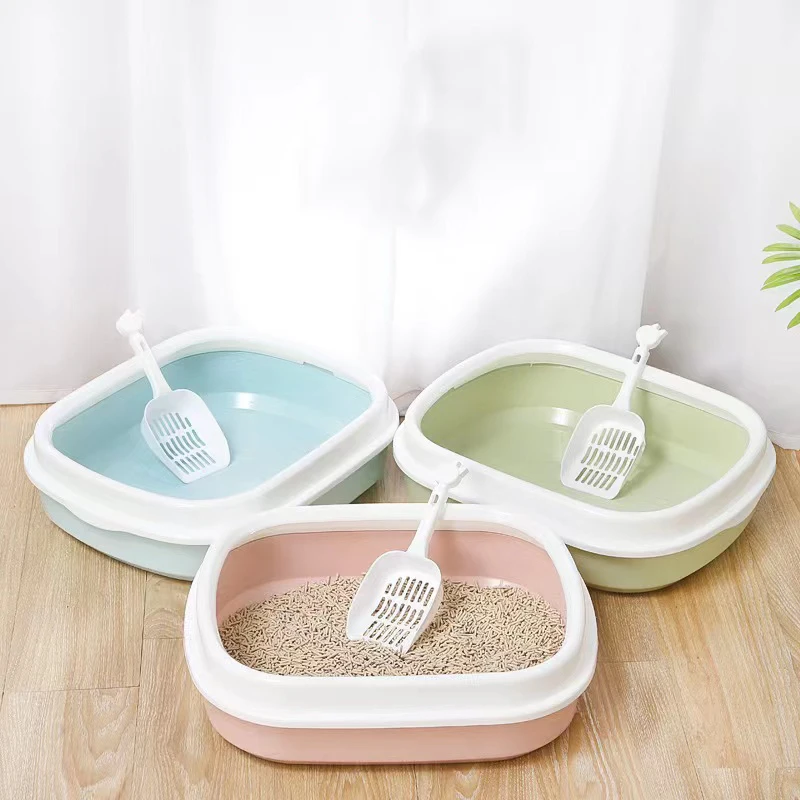 Cat Litter Box Splash-Proof Semi-Enclosed Detachable Cat Toilet with Spoon Deodorizing Cat and Kitten Cage Can Put Sandbox Suppl
Cat Litter Box Splash-Proof Semi-Enclosed Detachable Cat Toilet with Spoon Deodorizing Cat and Kitten Cage Can Put Sandbox Suppl