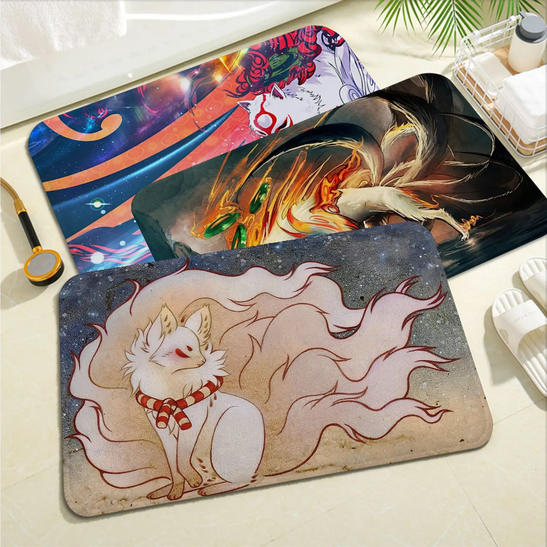 Japanese Style Anime Fox Entrance Door Mat Non-Slip Laundry Room Mat Laundry Decor Balcony Child Living Room Welcome Doormat 
Japanese Style Anime Fox Entrance Door Mat Non-Slip Laundry Room Mat Laundry Decor Balcony Child Living Room Welcome Doormat