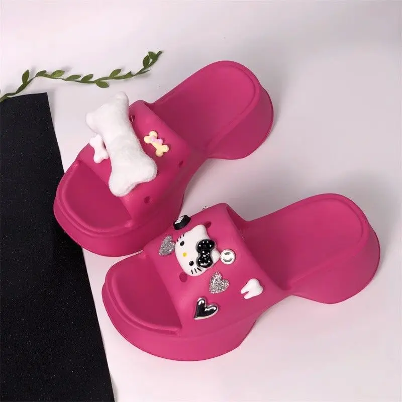 Y2K Hello Kitty Sanrio Kawaii Slippers Hottie Anime Cartoon Summer Pu Lightweight and Comfortable Hot Girl Platform Shoes Gift
Y2K Hello Kitty Sanrio Kawaii Slippers Hottie Anime Cartoon Summer Pu Lightweight and Comfortable Hot Girl Platform Shoes Gift