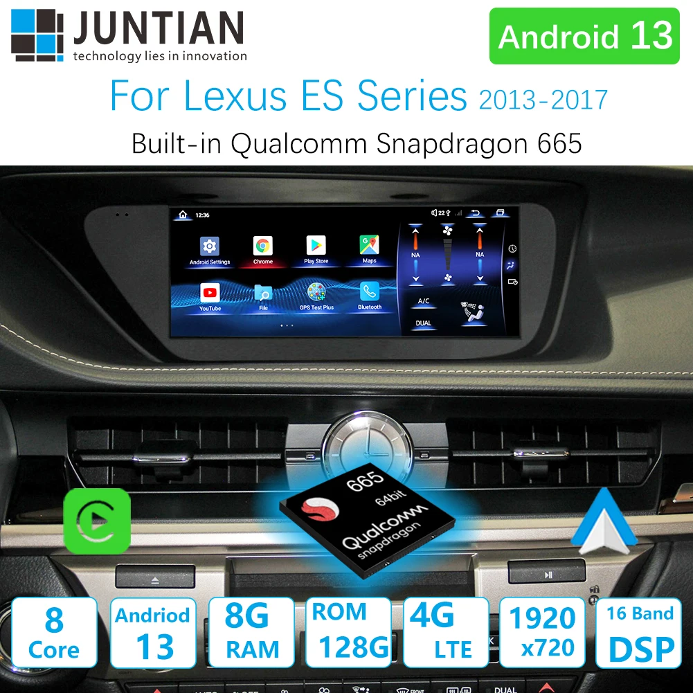 Для Lexus ES 200 260 300h Series Android 13 процессор Qualcomm Автомобильный мультимедийный GPS HD экран Радио Стерео Carplay Автомобильный плеер
Для Lexus ES 200 260 300h Series Android 13 процессор Qualcomm Автомобильный мультимедийный GPS HD экран Радио Стерео Carplay Автомобильный плеер