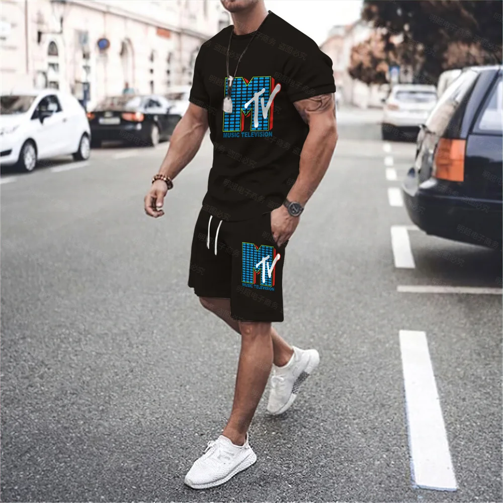 

Hot Sale Sound Active Equalizer El T Shirt Set Light Up Down Led T Shirt Flashing Music Activated Led Simple Black Shorts