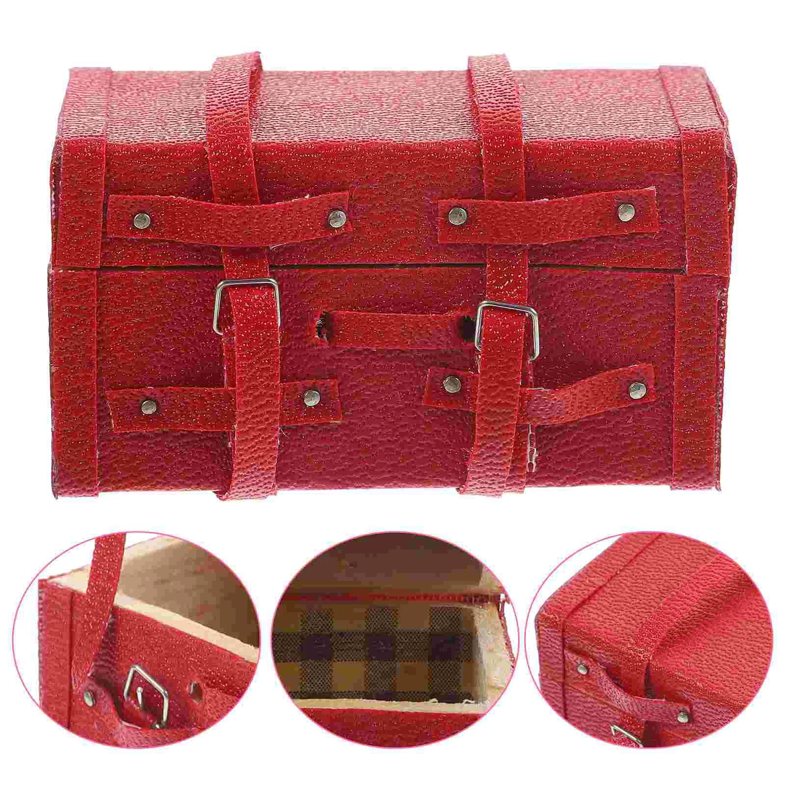 Wood Toy Rolling Suitcase Mini House 6X3X3CM Miniature Travel Accessories Red Dolls Luggage For Playing
Wood Toy Rolling Suitcase Mini House 6X3X3CM Miniature Travel Accessories Red Dolls Luggage For Playing