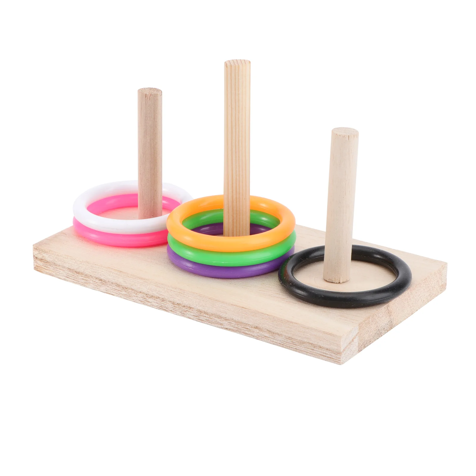 

Bird Parrotring Training Rings Foraging Sorting Color Birds Cage Game Toss Basketball Stacking Tabletop Trick Cast Exercise Chew