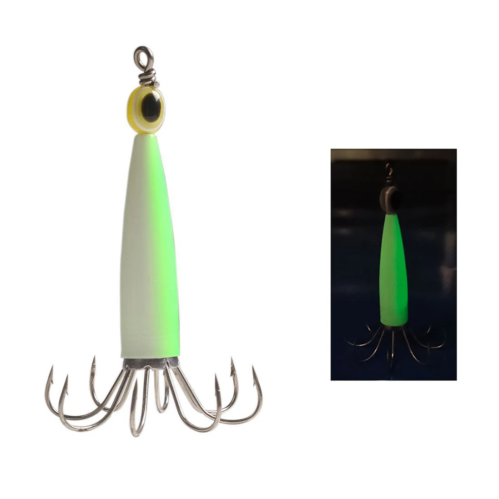 New Practical Quality Durable Fishing Lures Squid Jigs Baits Glow In The Dark Part Puget Sound Wear-resistance
New Practical Quality Durable Fishing Lures Squid Jigs Baits Glow In The Dark Part Puget Sound Wear-resistance