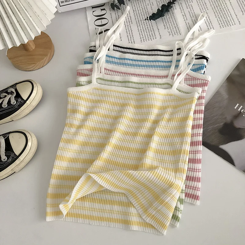 Sleeveless Striped Vest Club Fashion Women Camis Casual Cute Y2K Female Clothes Tank Tee Ladies Backless Summer Korean Ins Tops
Sleeveless Striped Vest Club Fashion Women Camis Casual Cute Y2K Female Clothes Tank Tee Ladies Backless Summer Korean Ins Tops