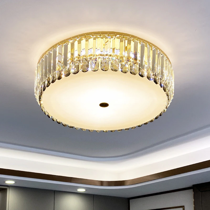 Led Modern Round Clear&Grey Crystal Ceiling Lamp Golden Home Indoor Light For Models Villa Bedroom Living Room Lustre Luminaire
Led Modern Round Clear&Grey Crystal Ceiling Lamp Golden Home Indoor Light For Models Villa Bedroom Living Room Lustre Luminaire