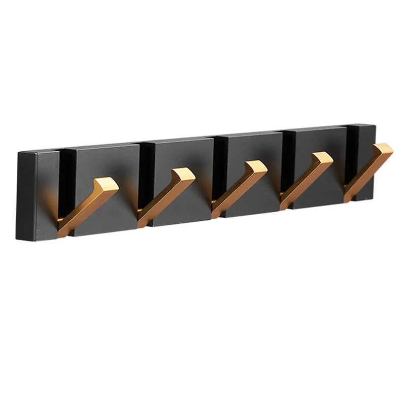 Folding Towel Hanger 2Ways Installation Wall Hooks Coat Clothes Holder For Bathroom Kitchen Bedroom Hallway, Black Gold
Folding Towel Hanger 2Ways Installation Wall Hooks Coat Clothes Holder For Bathroom Kitchen Bedroom Hallway, Black Gold