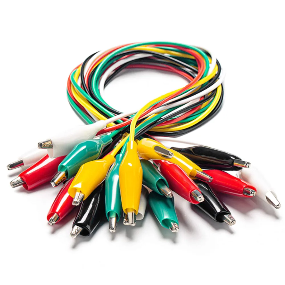 10PCS Electrical Alligator Clips with Wires Test Leads Sets and Stamping Jumper Wires for Circuit Connection/Experiment
10PCS Electrical Alligator Clips with Wires Test Leads Sets and Stamping Jumper Wires for Circuit Connection/Experiment