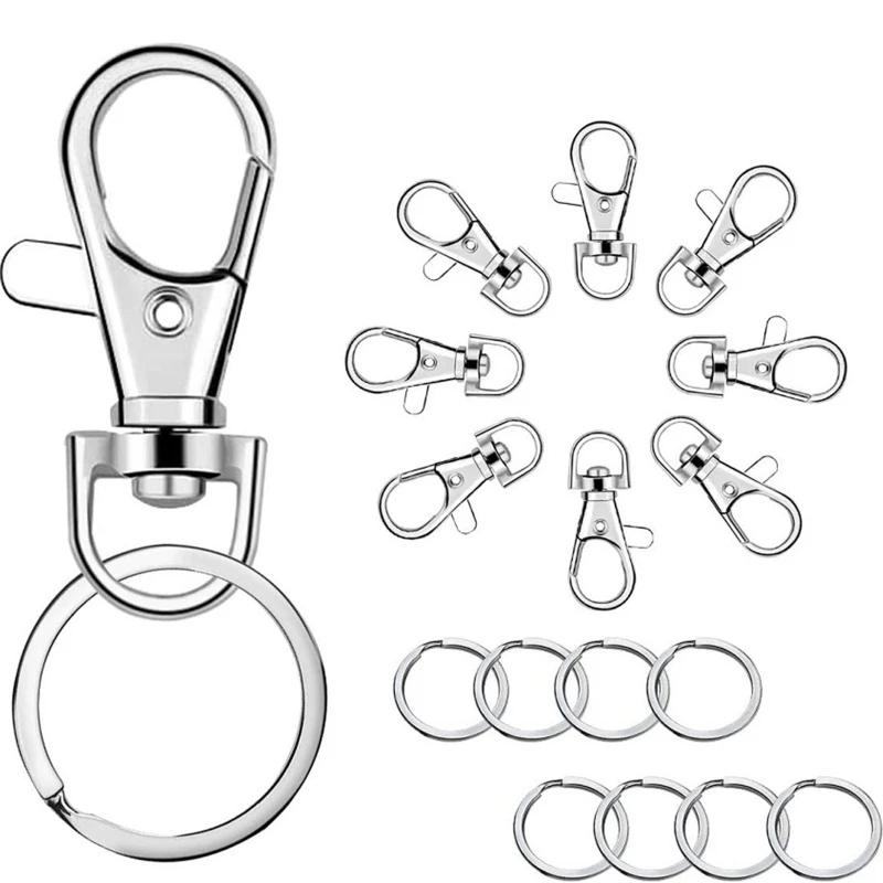 100x Keychain Hooks with for KEY Rings Keychain Clip Hooks with Rings Jewelry Ma
100x Keychain Hooks with for KEY Rings Keychain Clip Hooks with Rings Jewelry Ma