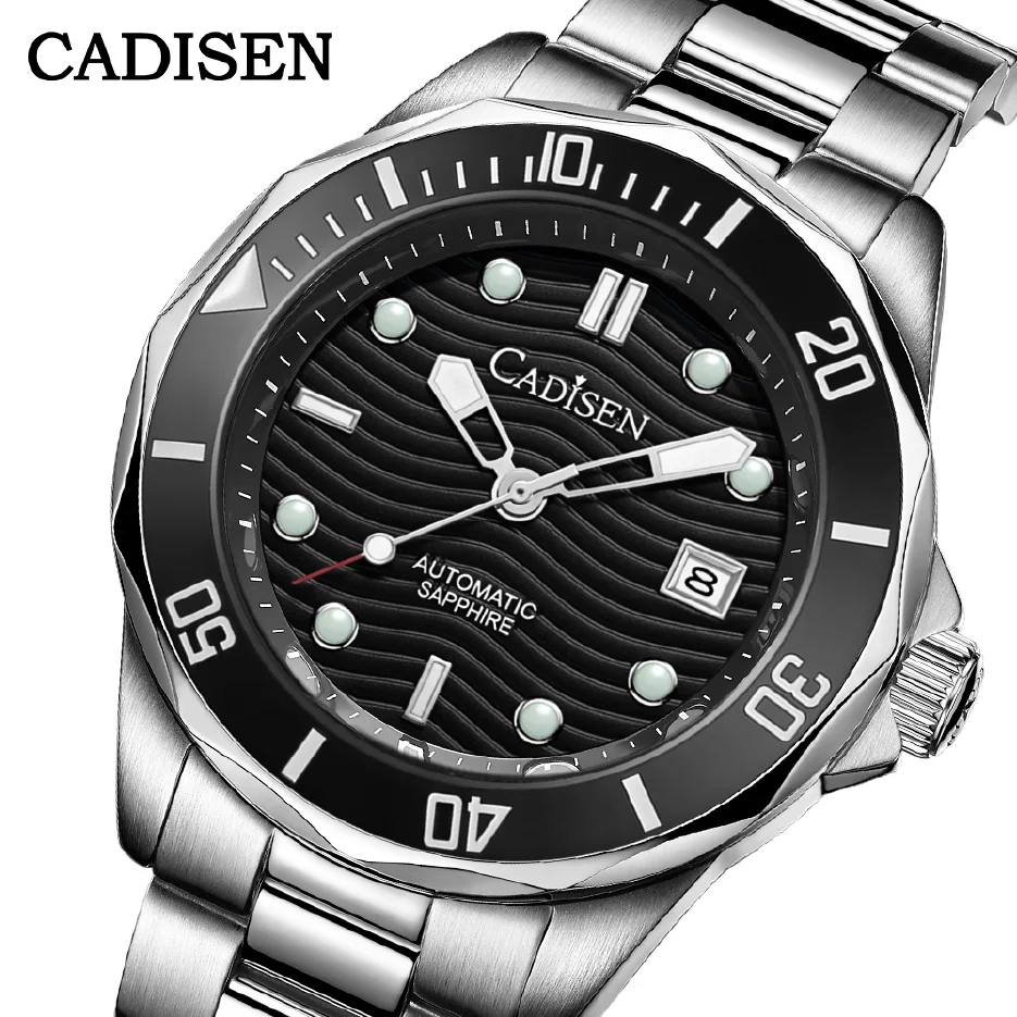 CADISEN Men Mechanical Wristwatch Luxury Ceramic Bezel Sapphire 10ATM Waterproof MIYOTA 8215 Automatic Watch Relogio Masculino
CADISEN Men Mechanical Wristwatch Luxury Ceramic Bezel Sapphire 10ATM Waterproof MIYOTA 8215 Automatic Watch Relogio Masculino