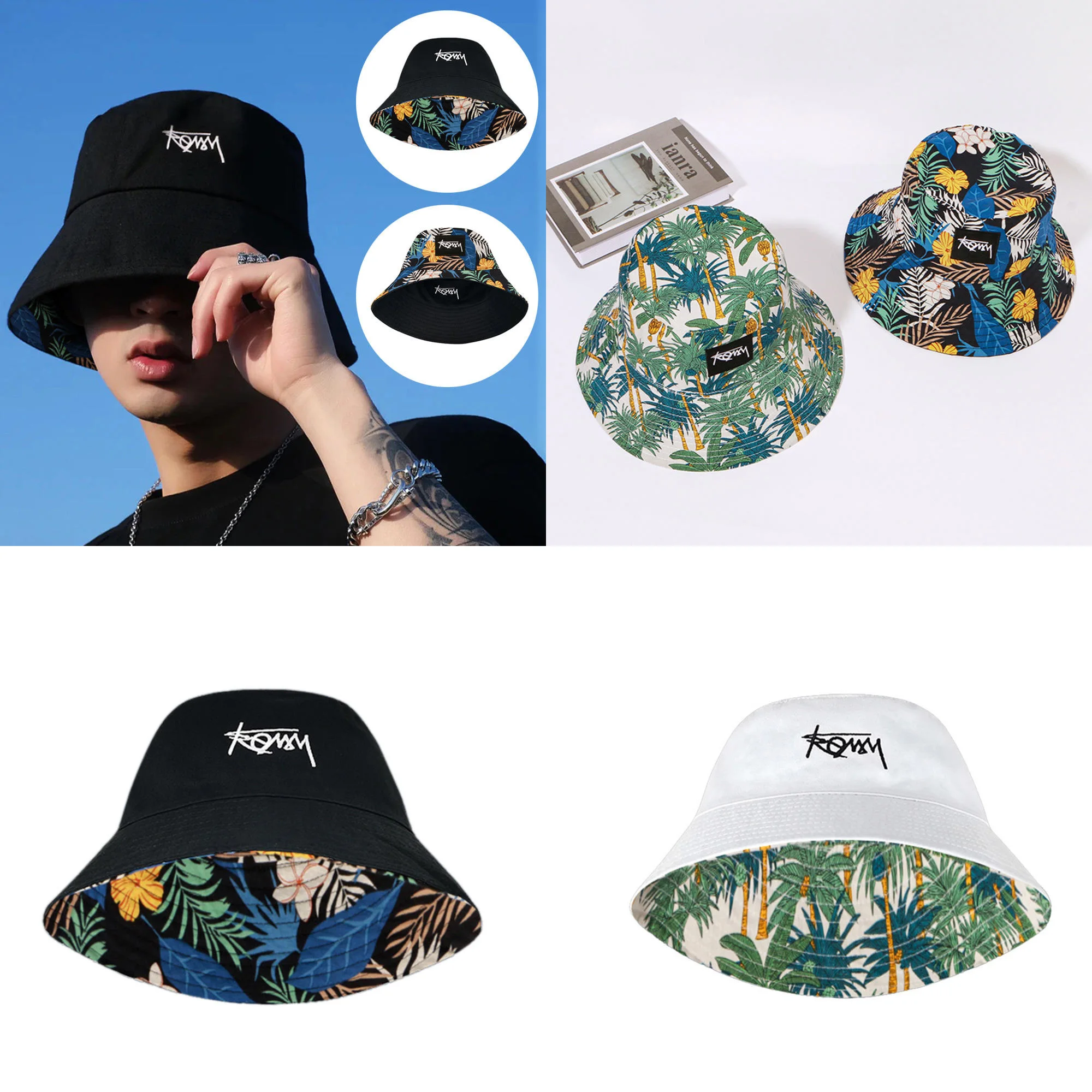 2022 New Double Side Wear Bucket Hat Fisherman Cap Hawaii Korean Sun Hat Basin Hats Summer Casual Street Wear Bucket Cap For Men
2022 New Double Side Wear Bucket Hat Fisherman Cap Hawaii Korean Sun Hat Basin Hats Summer Casual Street Wear Bucket Cap For Men