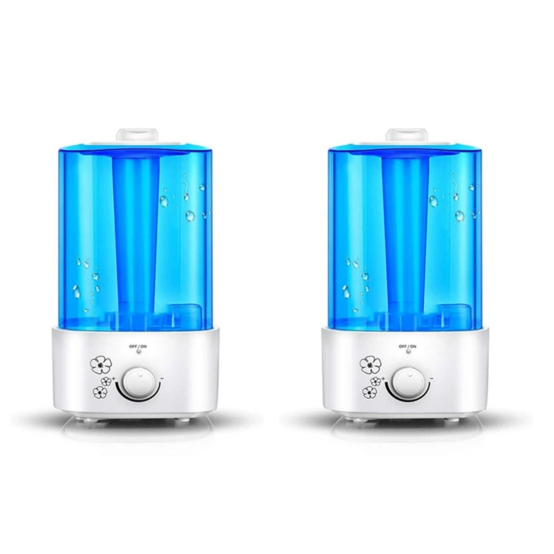 2X Silent Cold Mist Humidifier 2 Liter Small Air Humidifier, Suitable For Bedroom/Living Room US Plug
2X Silent Cold Mist Humidifier 2 Liter Small Air Humidifier, Suitable For Bedroom/Living Room US Plug