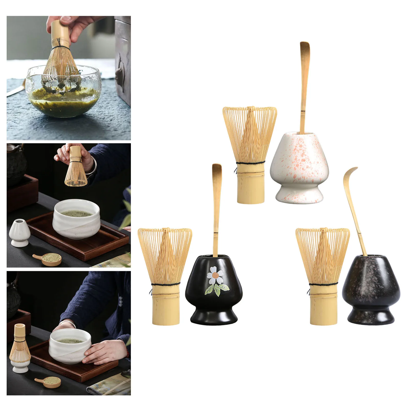 3/4pcs Tranditional Tea Sets Matcha Set Bamboo Matcha Whisk Ceramics Whisk Stand Japanese Matcha Preparation
3/4pcs Tranditional Tea Sets Matcha Set Bamboo Matcha Whisk Ceramics Whisk Stand Japanese Matcha Preparation